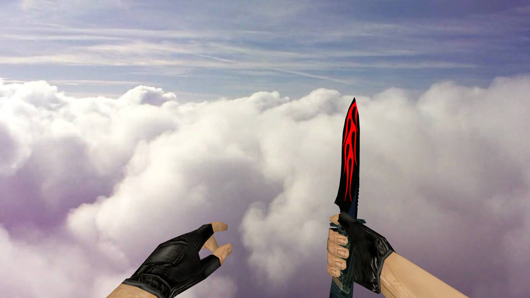Default Knife Tribal Fire для CS 1.6 — скриншот 1