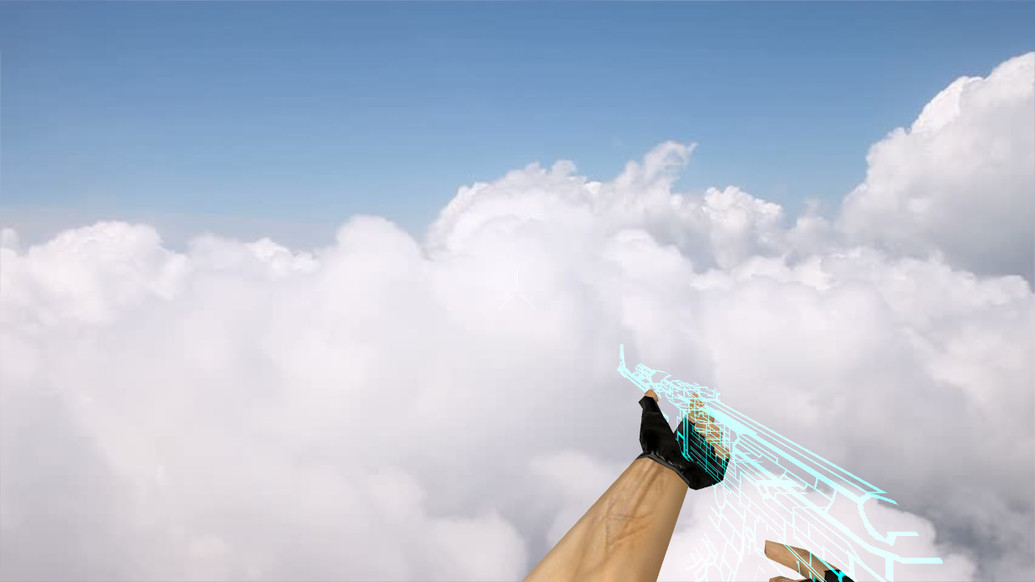 AK-47 TRON для CS 1.6 — скриншот 1