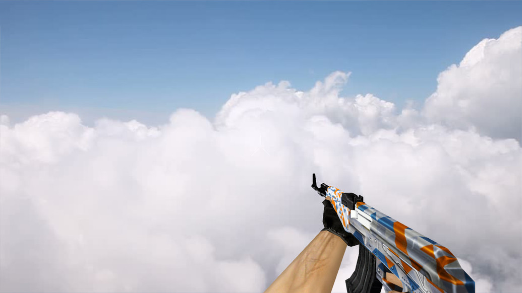 Default AK-47 Whiteout Edition для CS 1.6 — скриншот 1