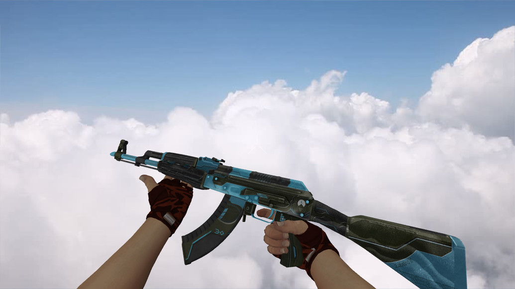 AK-47 Luanmat Blue для CS 1.6 — скриншот 1