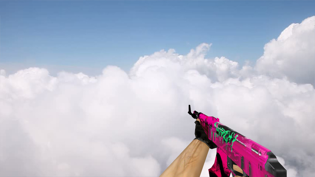 Default AK-47 Neon Revolution для CS 1.6 — скриншот 1