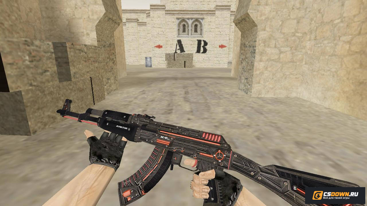 АК-47 | Aviator для CS 1.6 — скриншот 1
