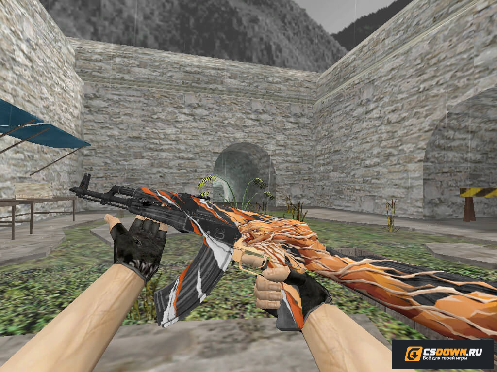 «АК-47 | Worm» из Standoff 2 для CS 1.6 — скриншот 1