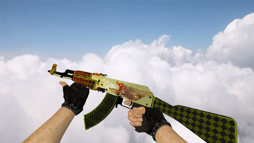 AK-47 Dragon Lore для CS 1.6 — скриншот 1