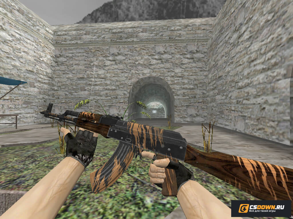 «АК-47 | Tiger» из Standoff 2 для CS 1.6 — скриншот 1