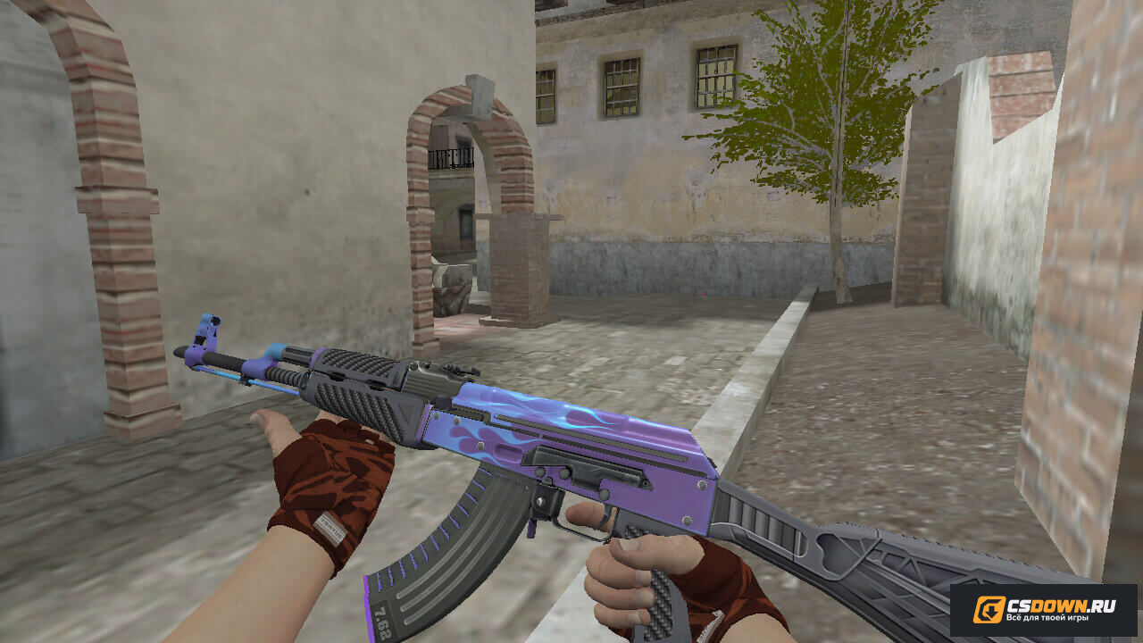 АК-47 | Road Hog Purple для CS 1.6 — скриншот 1
