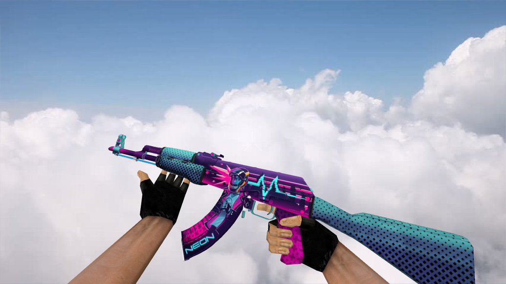 AK-47 Neon Rider для CS 1.6 — скриншот 1