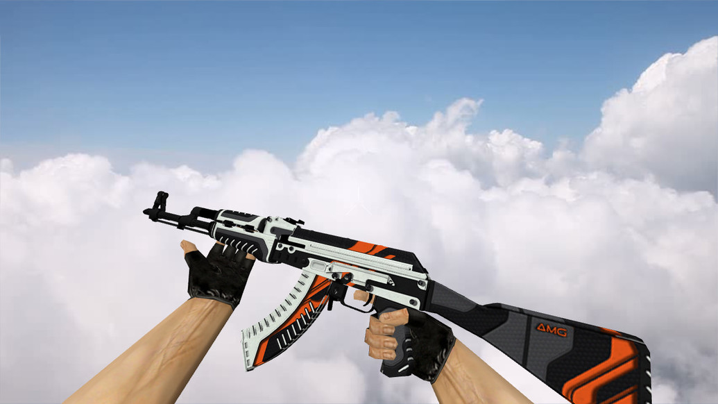 AK-47 Orange Vulcan для CS 1.6 — скриншот 1