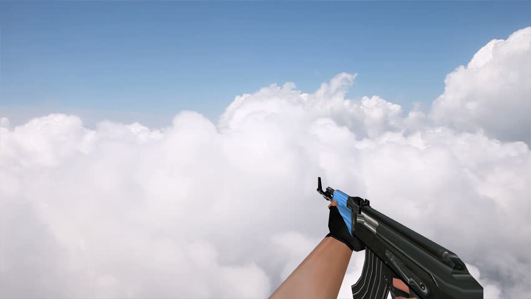 Стандартный AK-47 | Blue Edition для CS 1.6 — скриншот 1