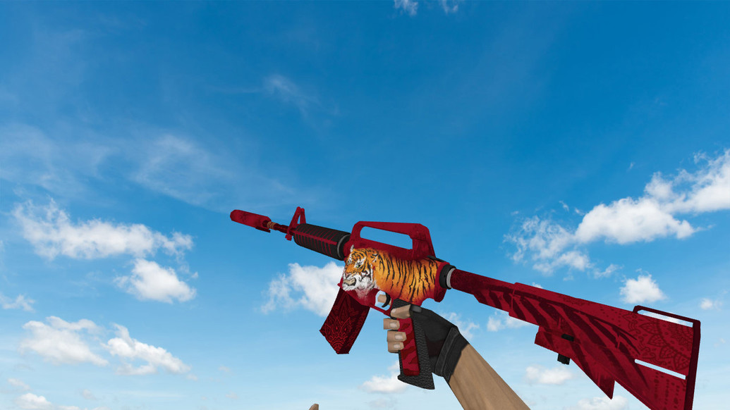 M4A1 Bengal Tiger для CS 1.6 — скриншот 1