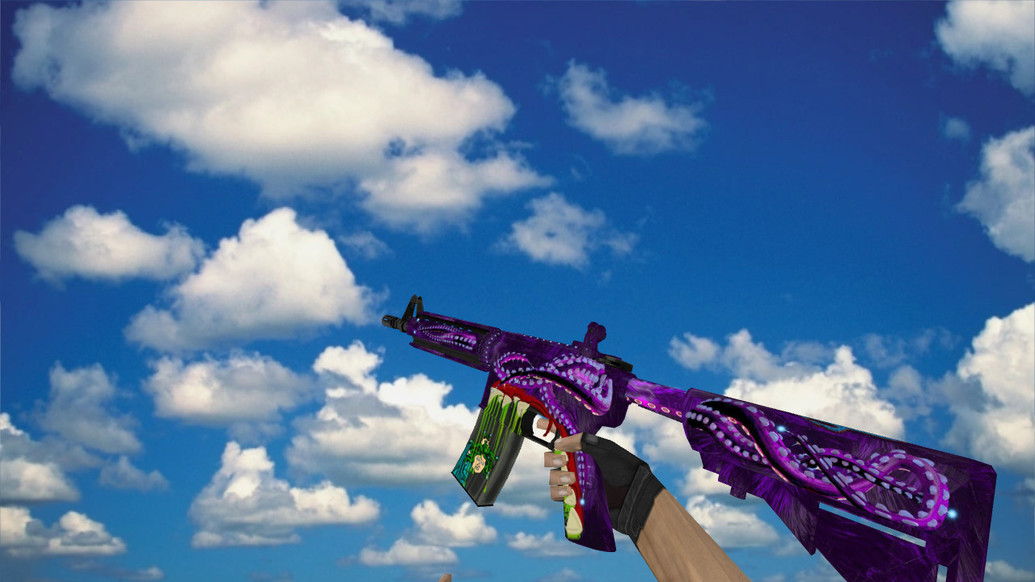 M4A4 Poseidon Amethyst для CS 1.6 — скриншот 1