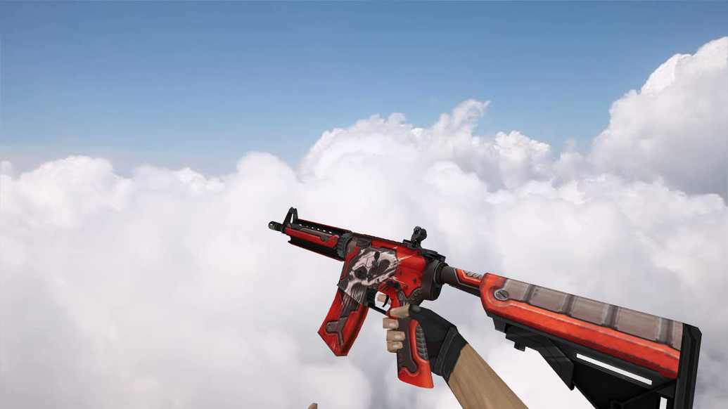 M4A4 War Red для CS 1.6 — скриншот 1