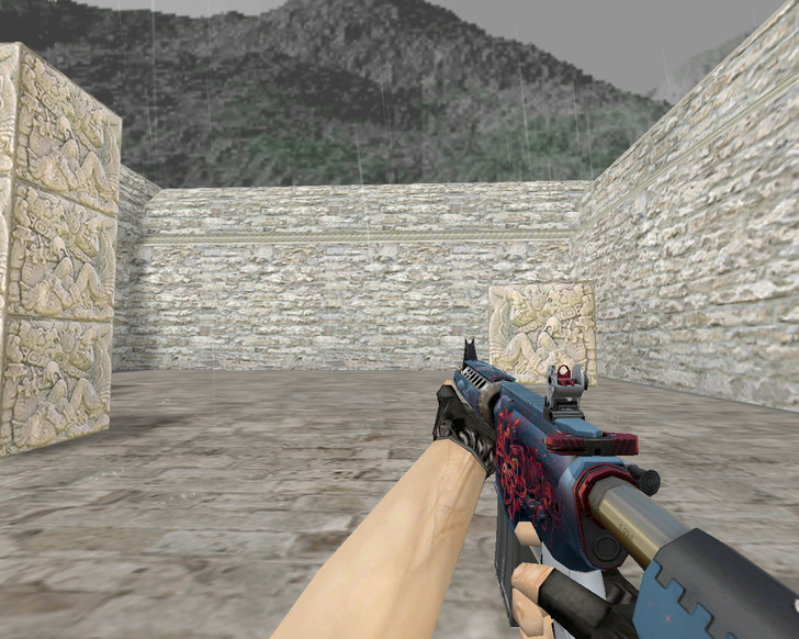 M4A4 | Ликорис лучистый Spider Lily для CS 1.6 — скриншот 1