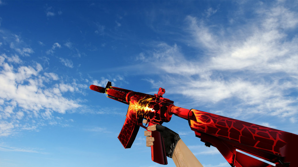 M4A4 Burn Out для CS 1.6 — скриншот 1