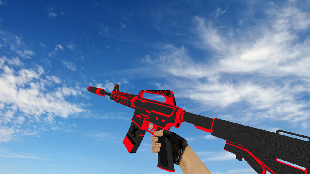 M4A1 X-Force Redline для CS 1.6 — скриншот 1