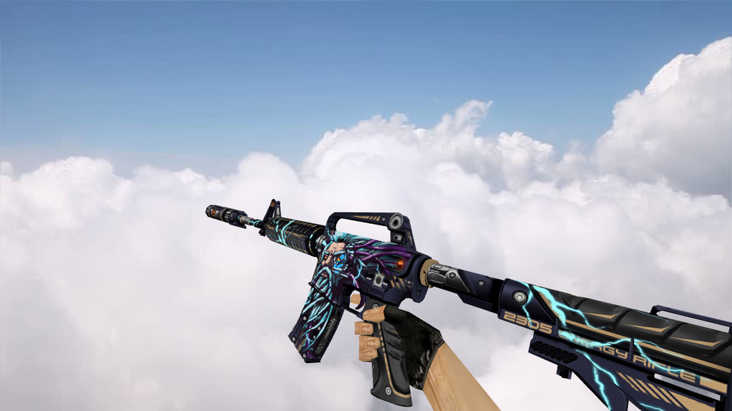 M4A1 High-Voltage God для CS 1.6 — скриншот 1