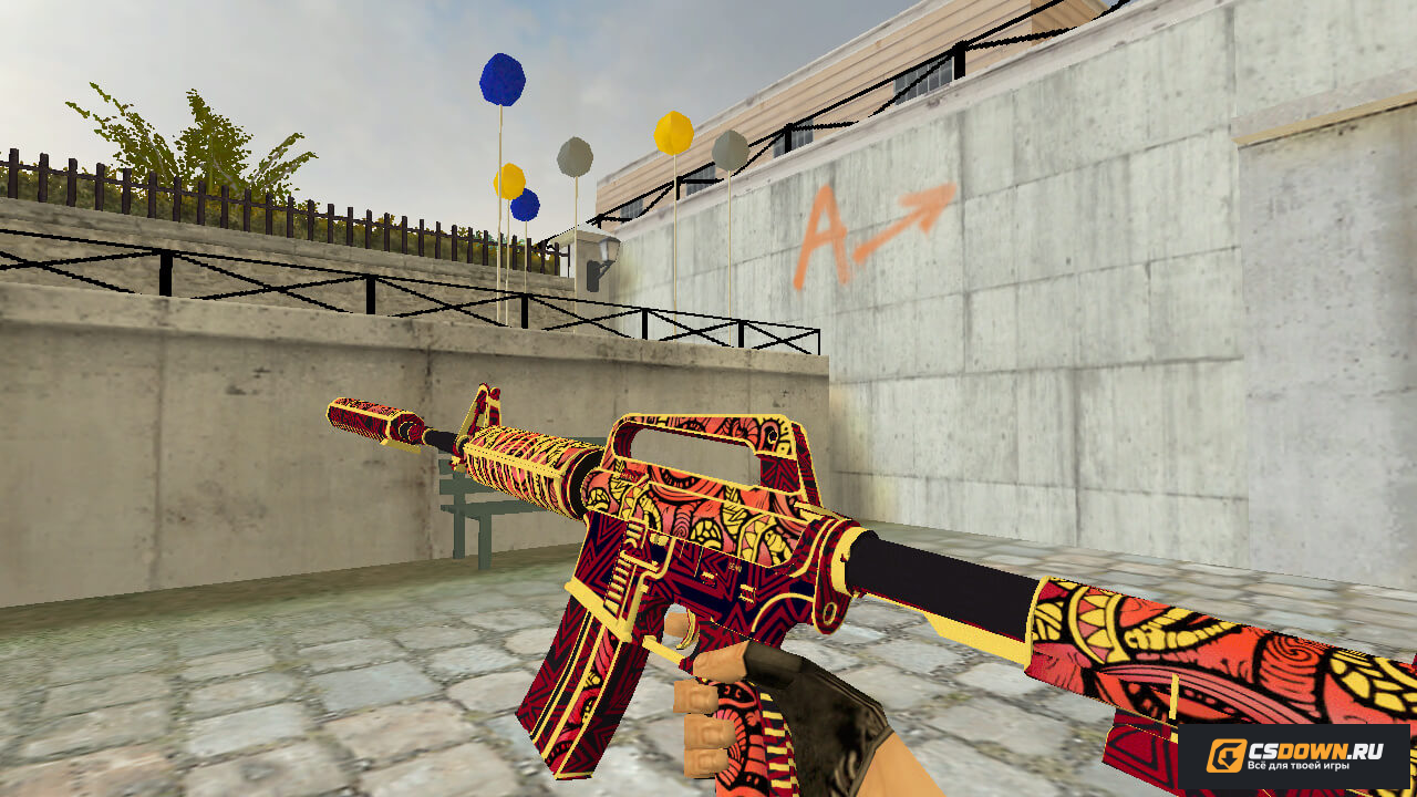 M4A1 | Огонь Чантико для CS 1.6 — скриншот 1