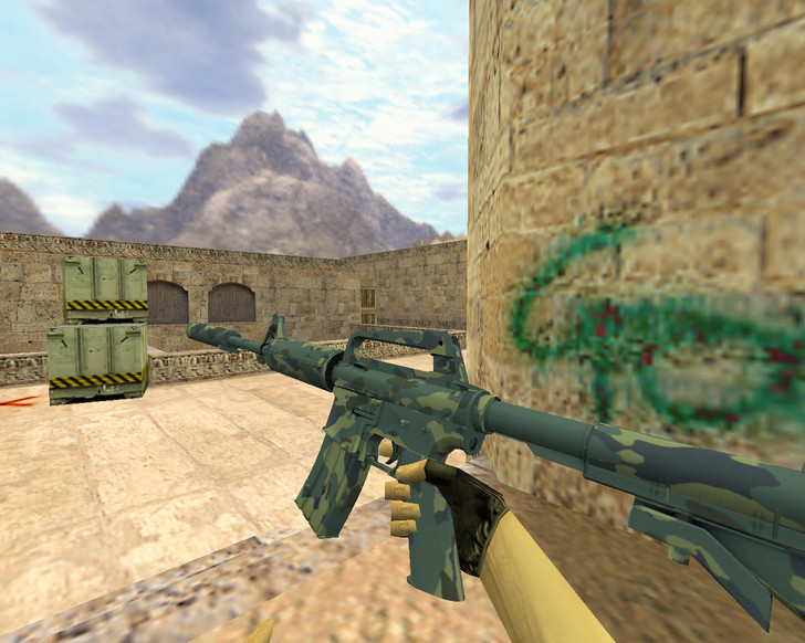 M4A1 Чистая вода для CS 1.6 — скриншот 1