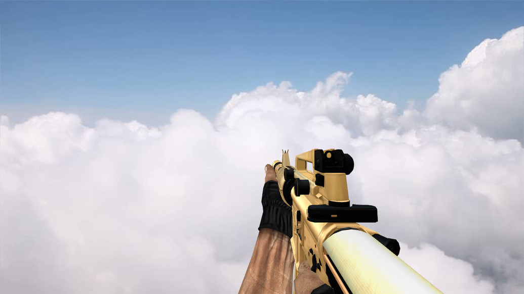 Modernized M4A1 Desert Edition для CS 1.6 — скриншот 1