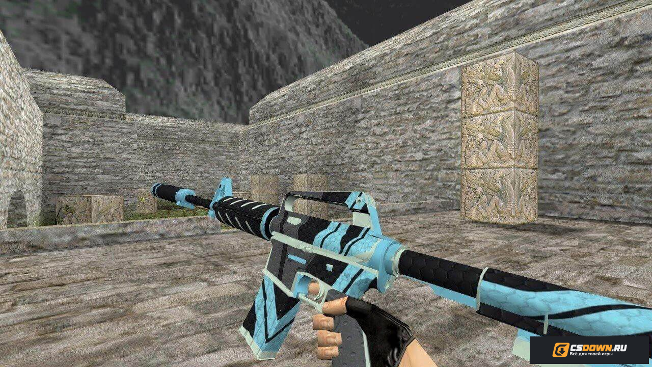 M4A1-S | Вулкан для CS 1.6 — скриншот 1