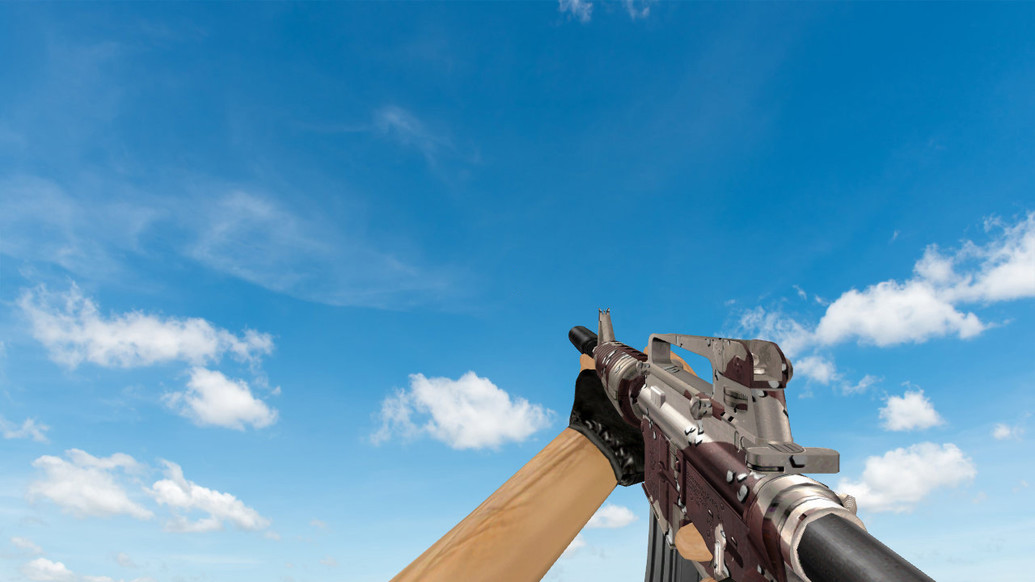 CF M4A1 Desert Camo для CS 1.6 — скриншот 1