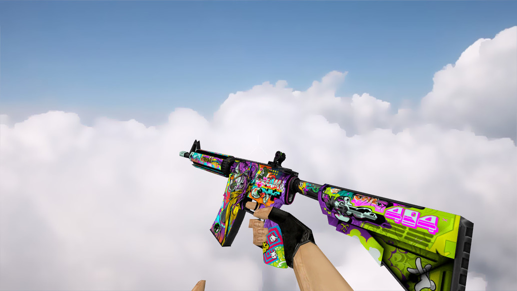 M4A4 | В живом цвете In Living Color для CS 1.6 — скриншот 1