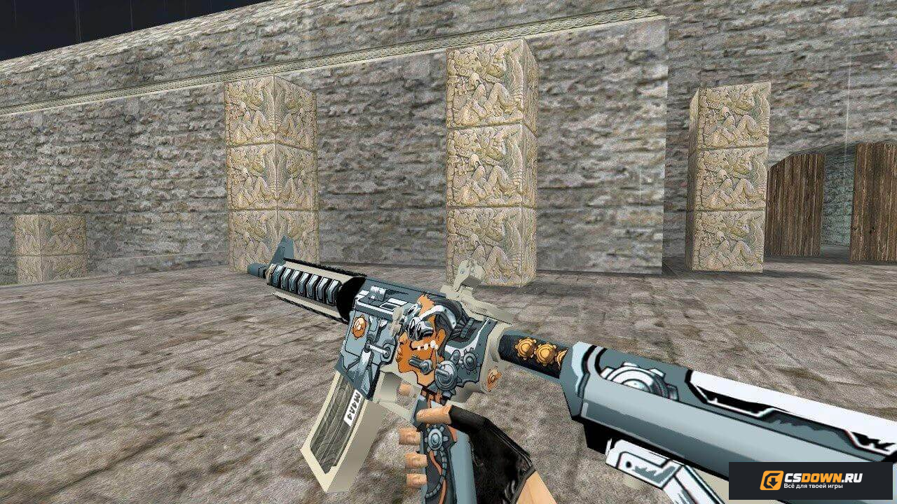 M4A4 | Cybernetic для CS 1.6 — скриншот 1