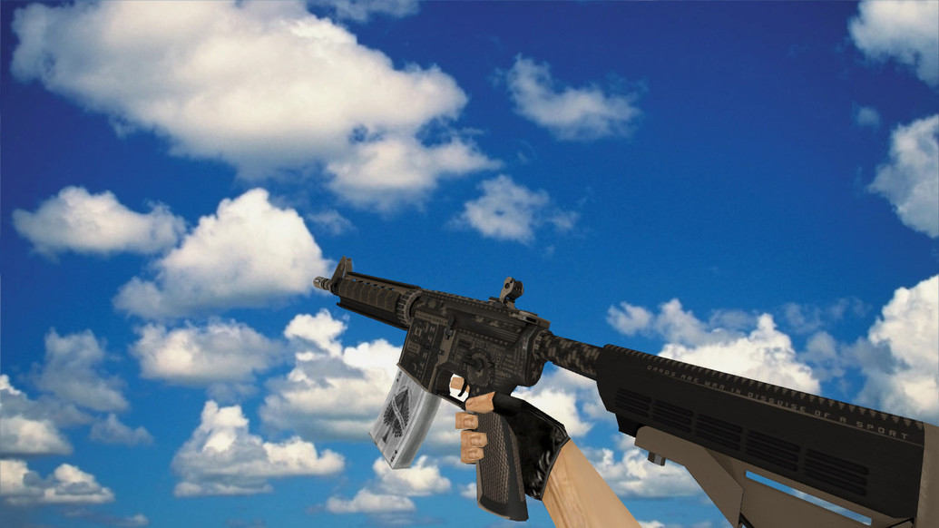 M4A4 Pokerface для CS 1.6 — скриншот 1