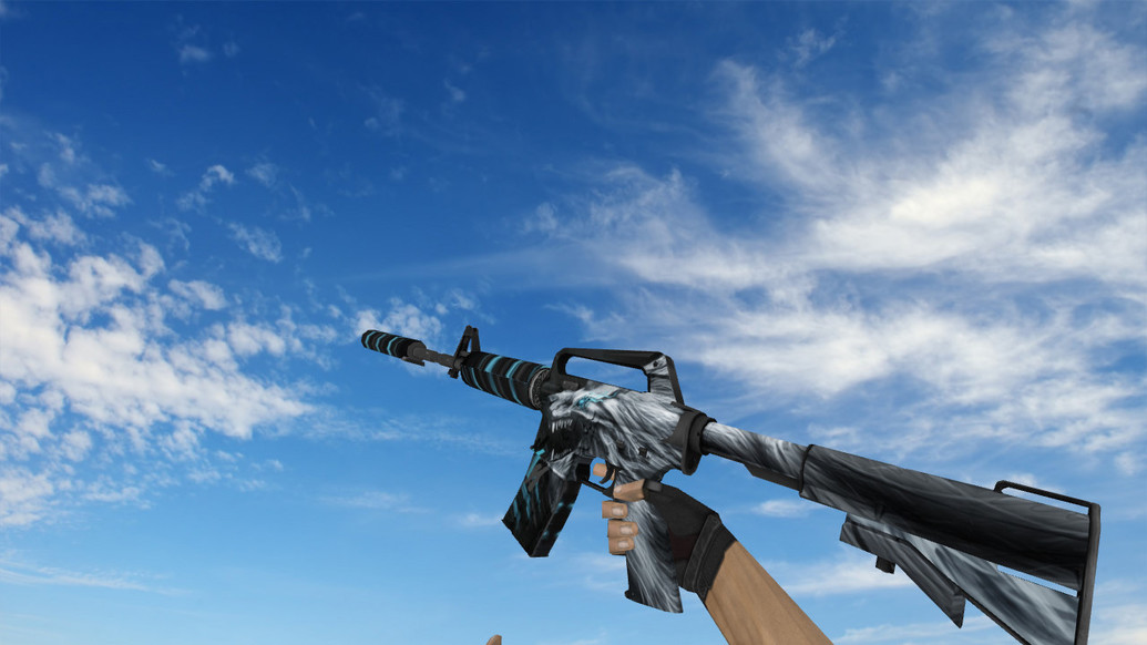 M4A1 Snowstorm для CS 1.6 — скриншот 1