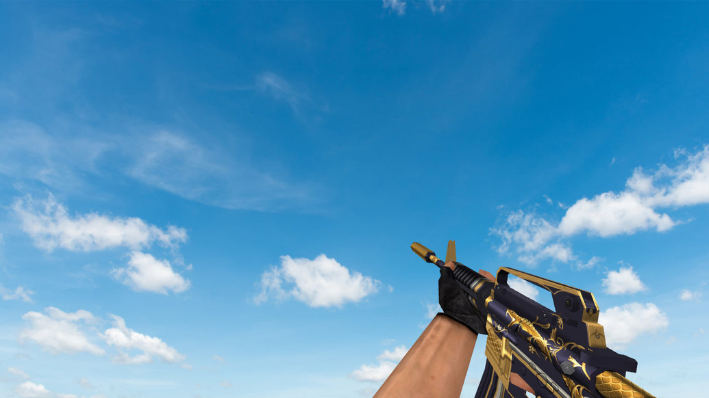 Default M4A1 | Золотая спираль для CS 1.6 — скриншот 1