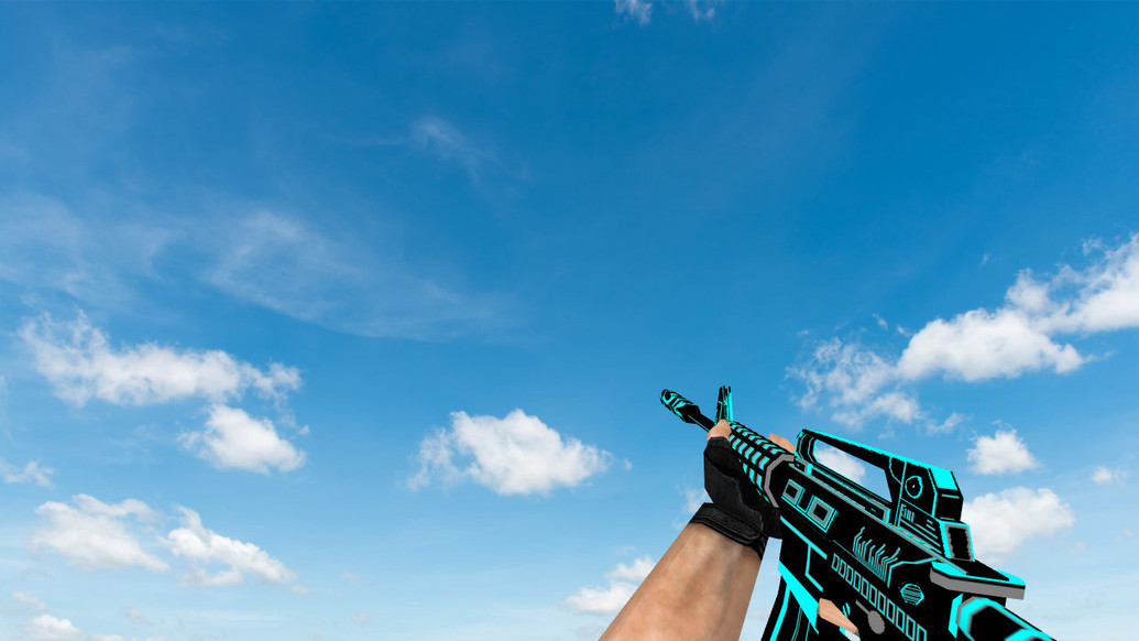Default M4A1 Music Arts для CS 1.6 — скриншот 1