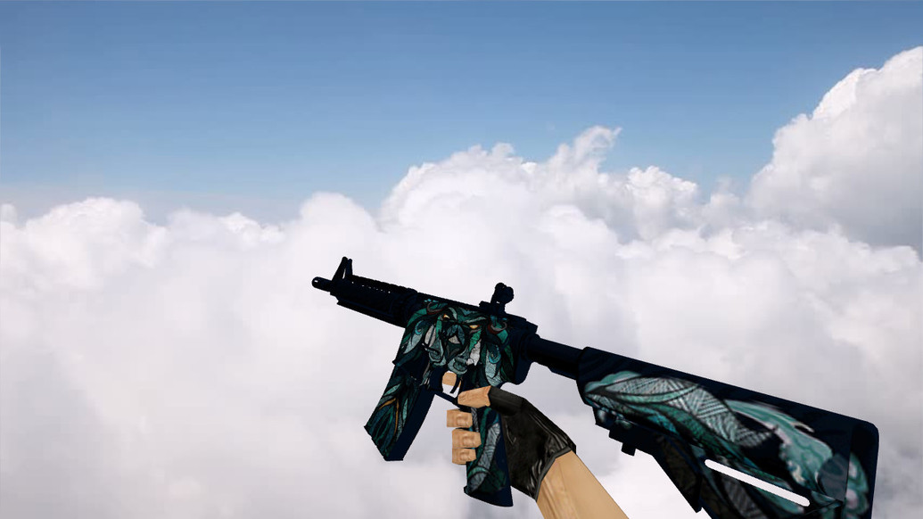 M4A4 Water Lion для CS 1.6 — скриншот 1