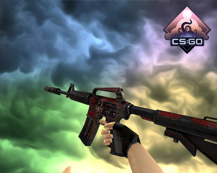 M4A1-S | Ночной ужас Night Terror для CS 1.6 — скриншот 1