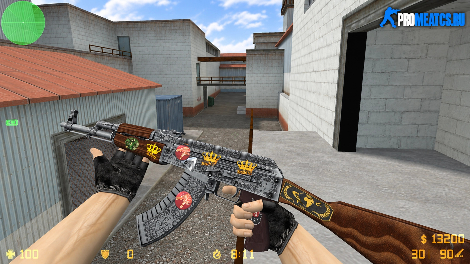 Модель AK-47 «Картель с наклейками» для CS 1.6 — скриншот 1