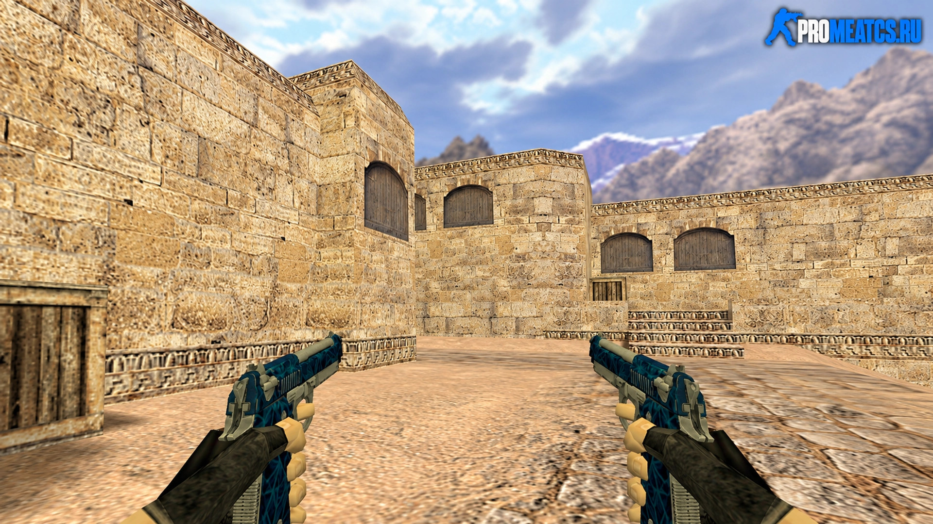 Модель Dual Elites Синий кварц для CS 1.6 — скриншот 1