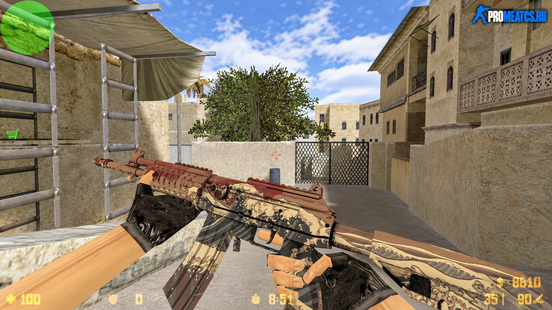 Модель Galil Багровое цунами для CS 1.6 — скриншот 1