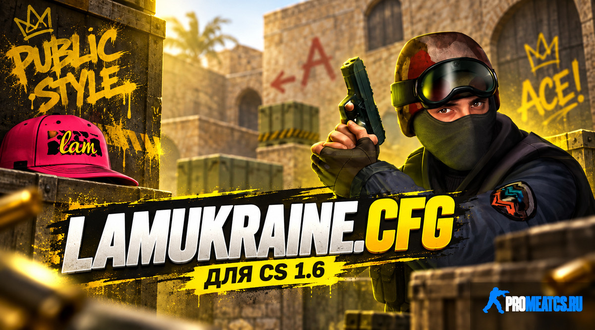 LAMukraine.cfg для CS 1.6 - Конфиг «Лама Украина» — скриншот 1