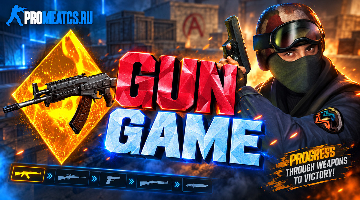 Плагин Re GunGame 1.5.2 для сервера CS 1.6 — скриншот 1