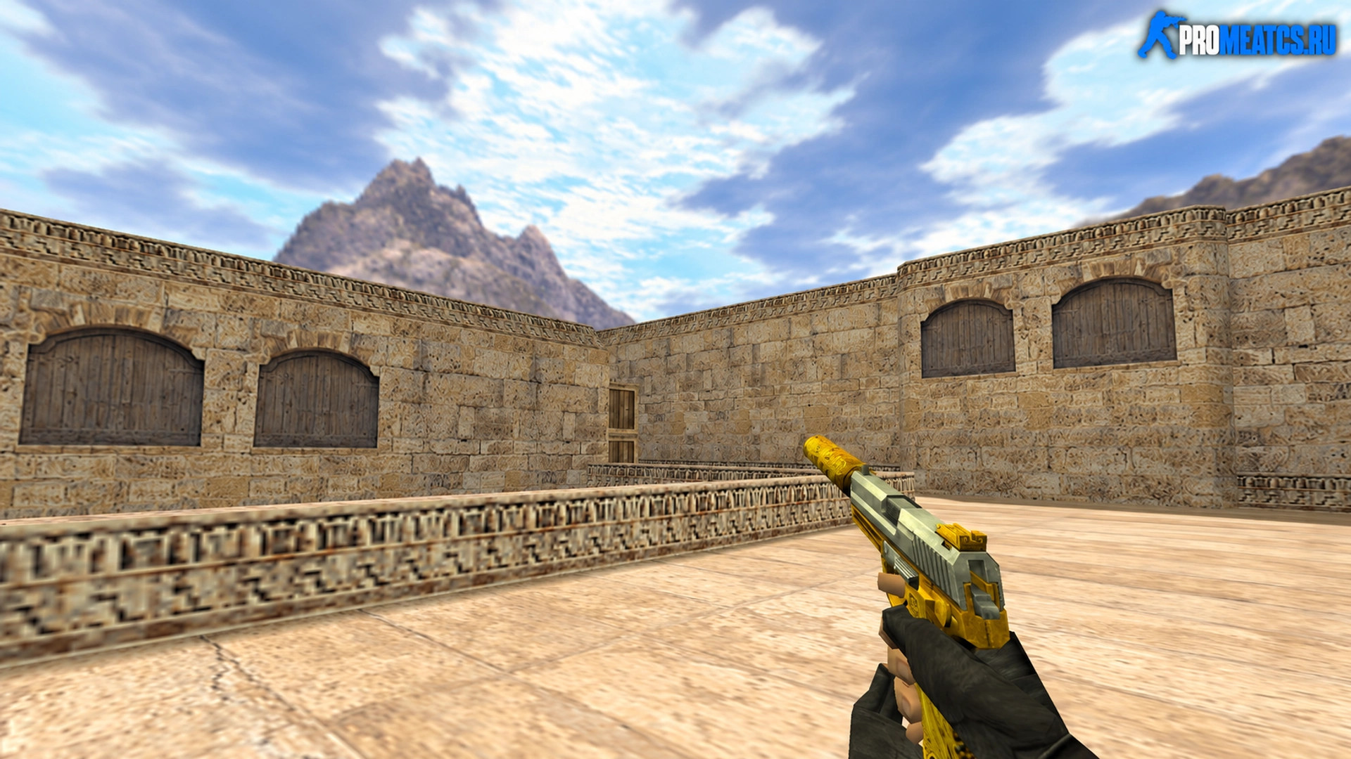 Модель USP Желтый дракон для CS 1.6 — скриншот 1