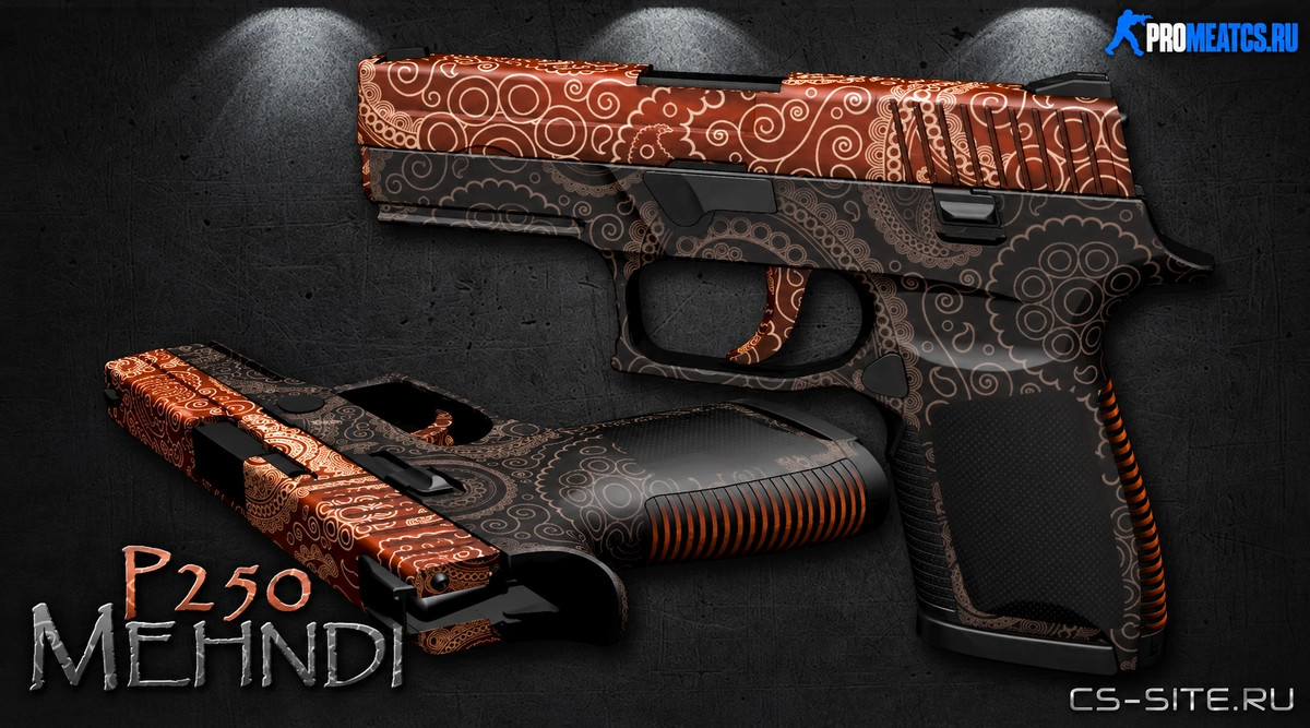 Модель P250 «Mehndi — Роспись» для CS 1.6 — скриншот 1