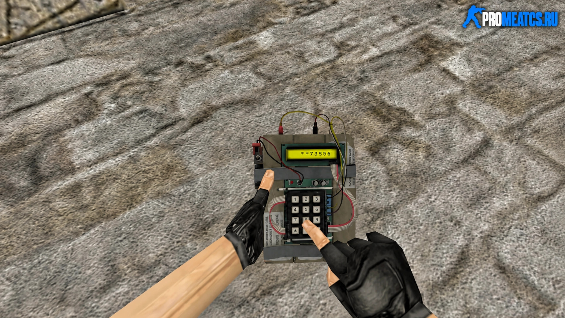 Модель HD бомбы из CS:GO с отображением цифр для CS 1.6 — скриншот 1