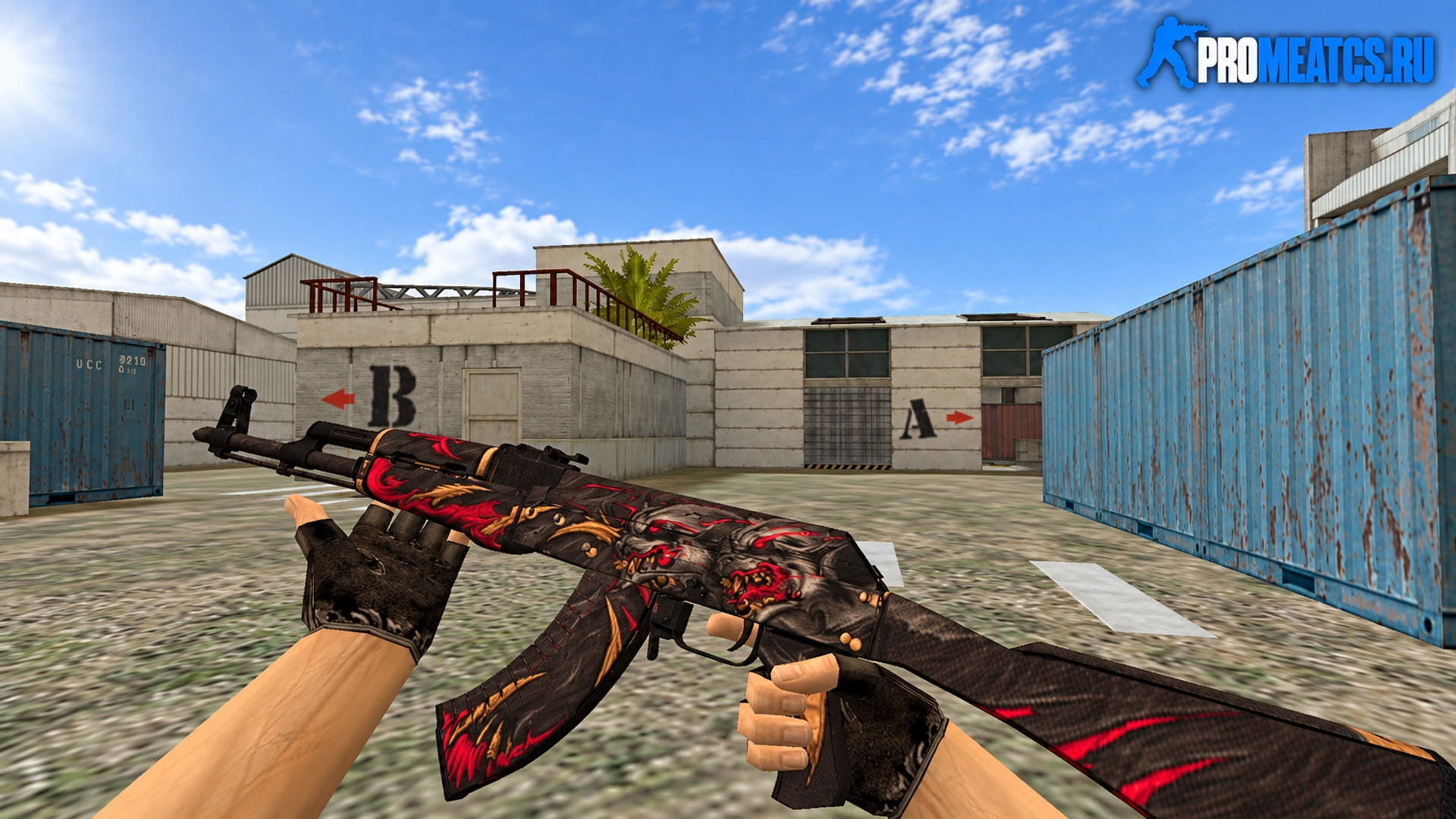 Модель AK-47 «Rampage» для CS 1.6 — скриншот 1