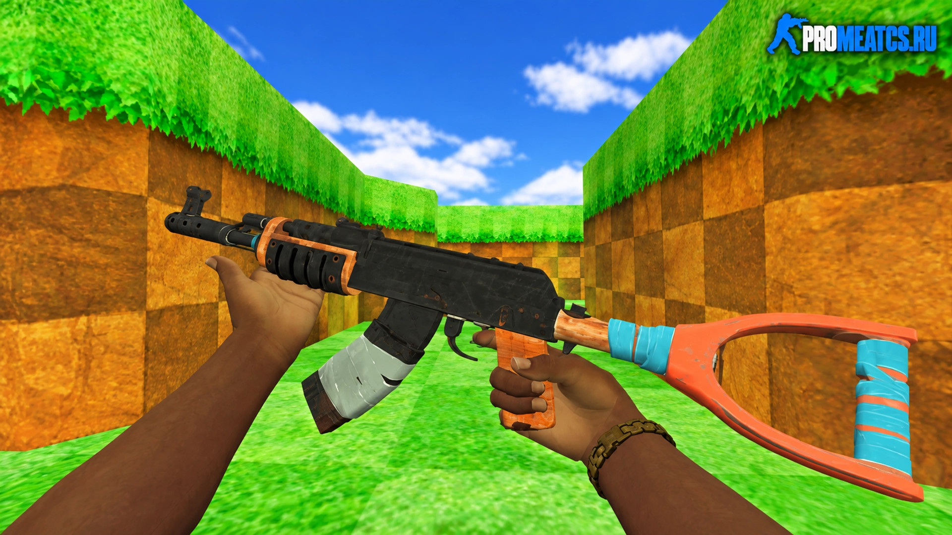 Модель AK-47 «Rust» для CS 1.6 — скриншот 1