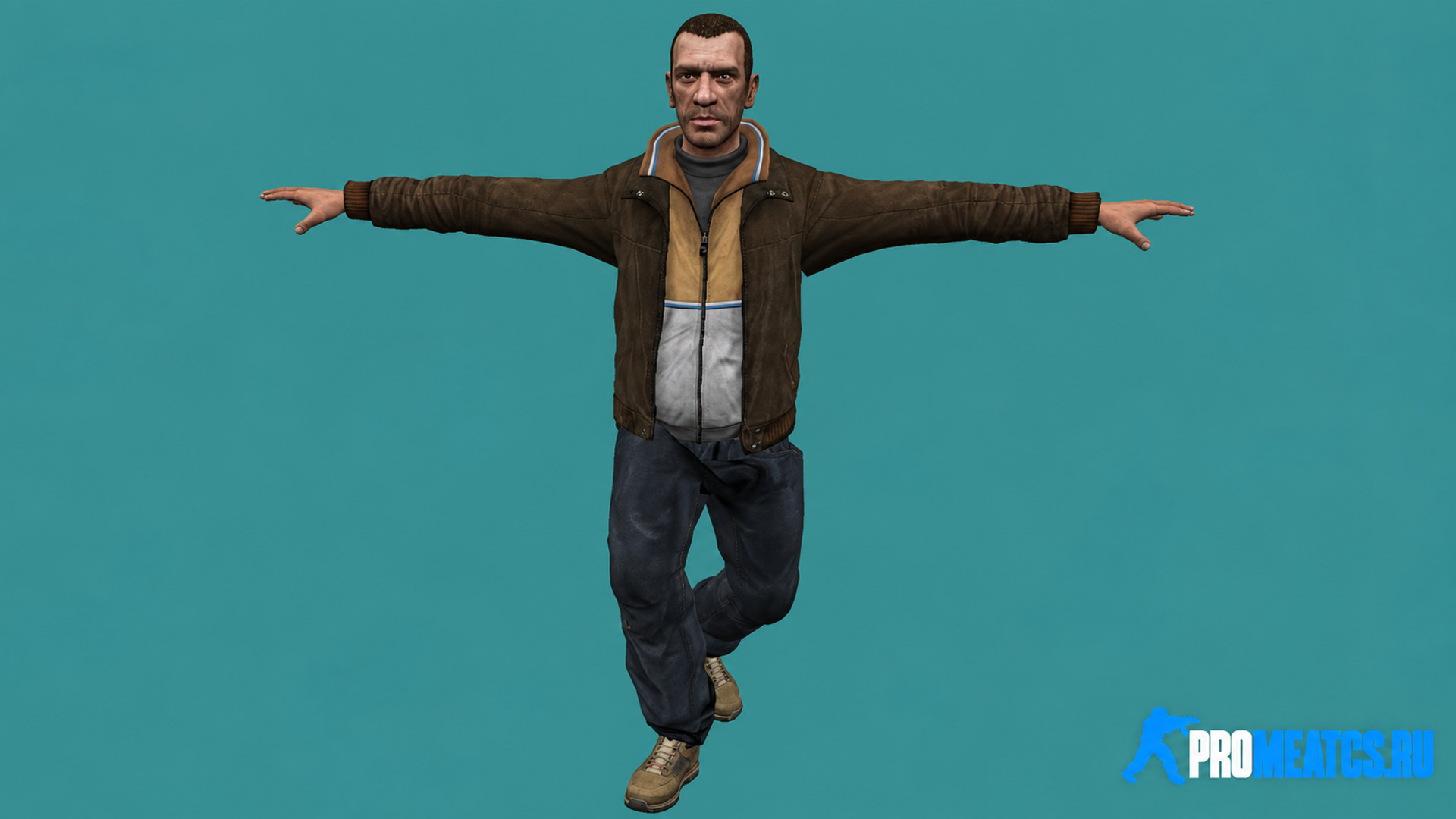 Модель игрока «Niko Bellic» для CS 1.6 — скриншот 1