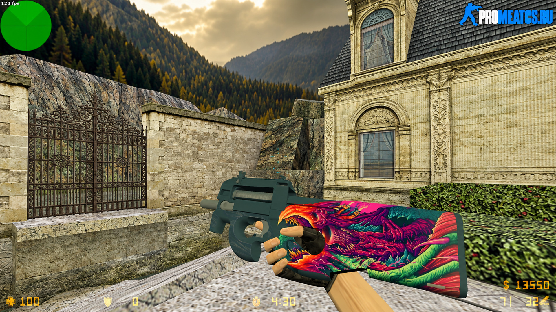 Модель P90 «Hyper Beast» для CS 1.6 — скриншот 1