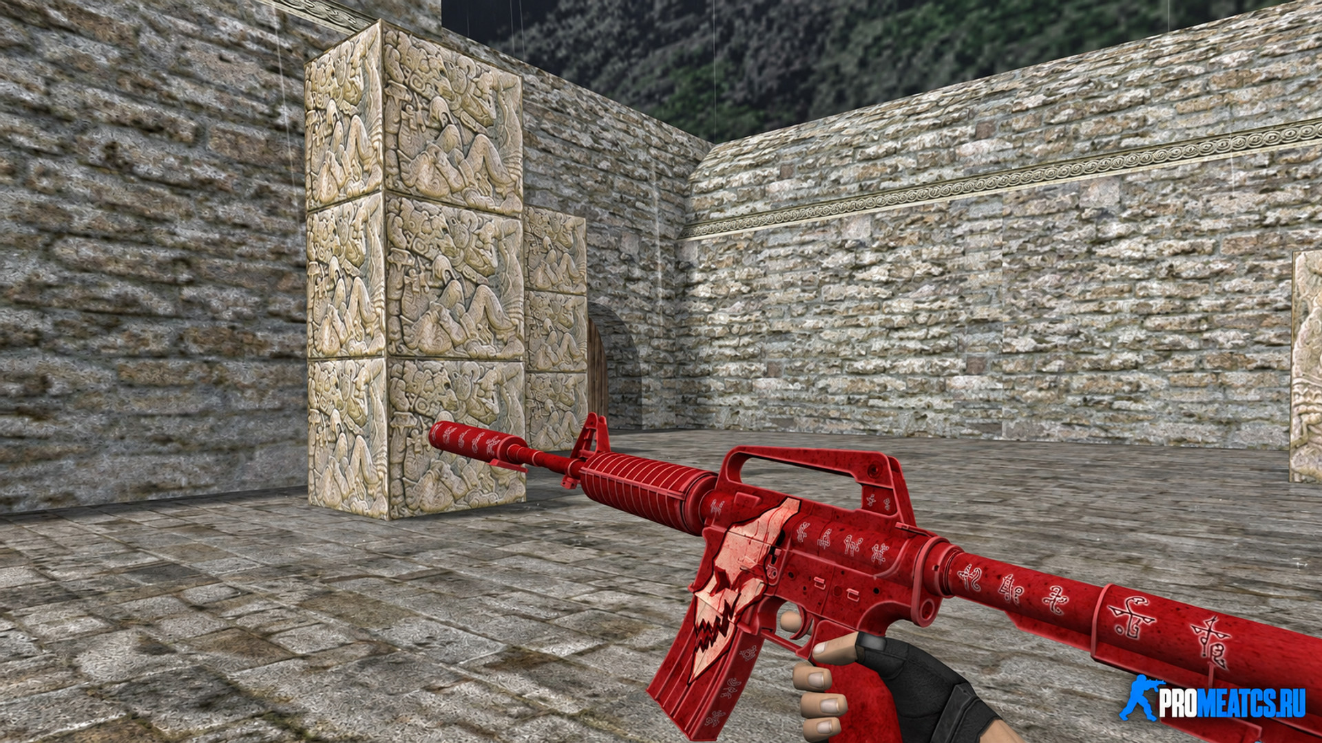 Модель M4A1-S Demonology для CS 1.6 — скриншот 1