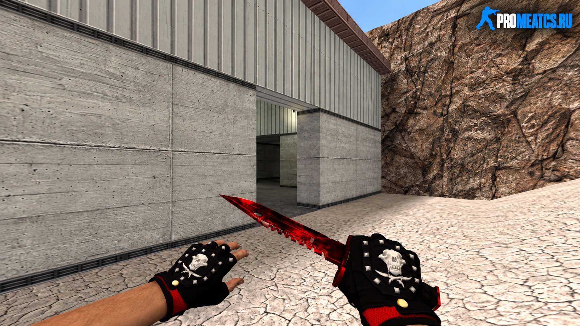 Модель «M9 Bayonet Gamma Doppler Red» для CS 1.6 — скриншот 1