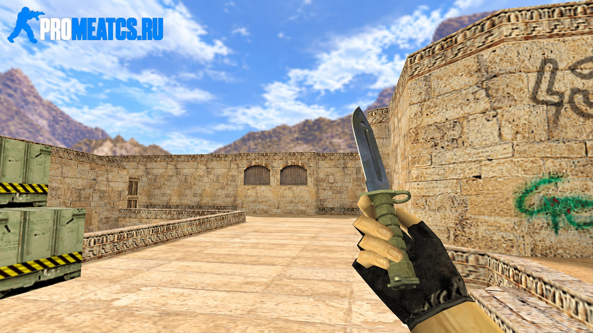 Модель штык-нож «Волны» для CS 1.6 — скриншот 1