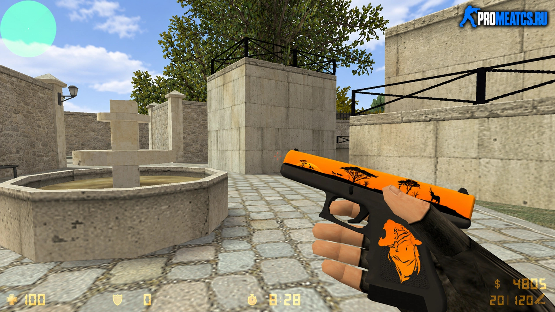 Модель Glock Сафари для CS 1.6 — скриншот 1