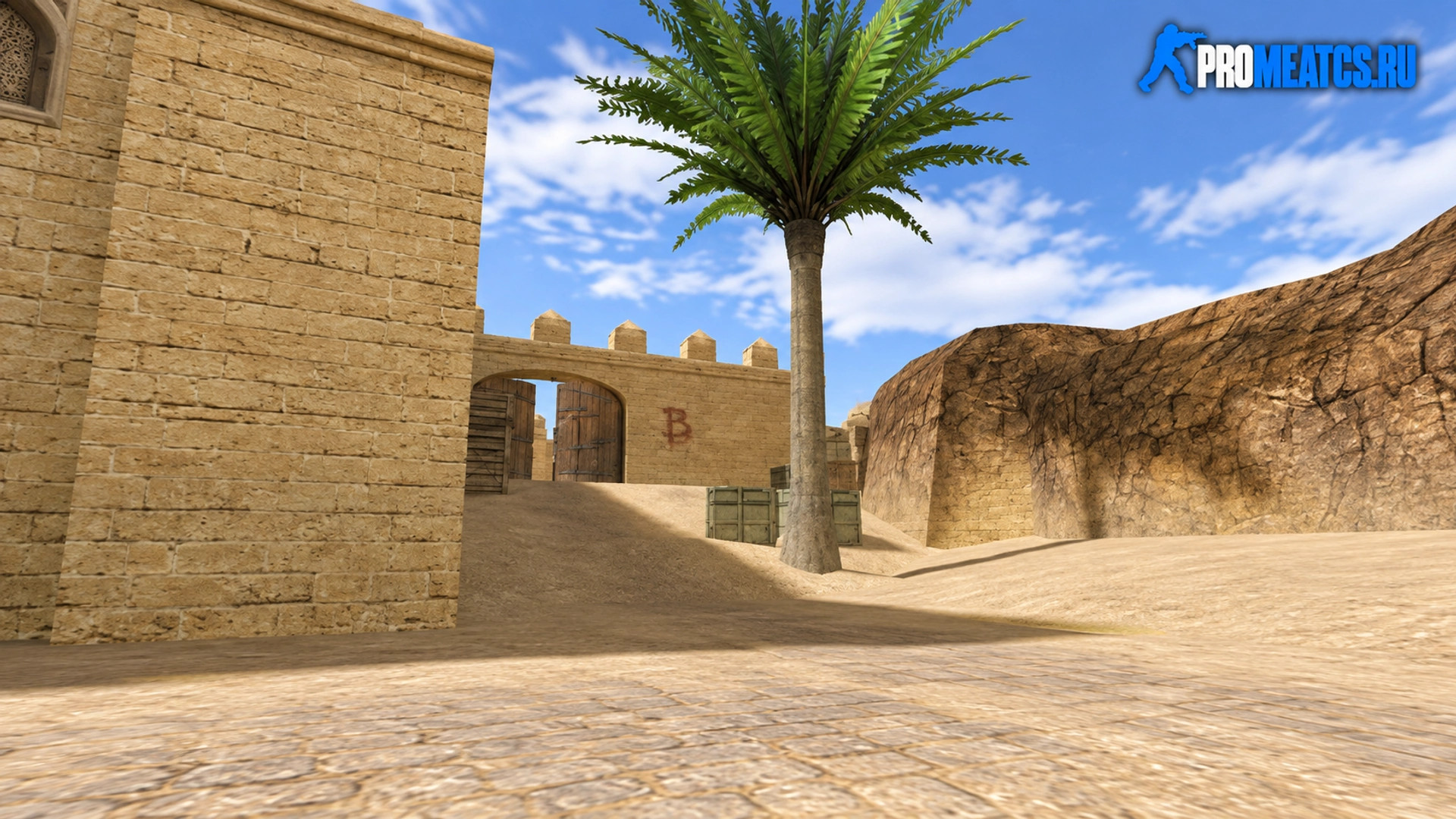 Карта «css_dust2_source» для CS 1.6 — скриншот 1